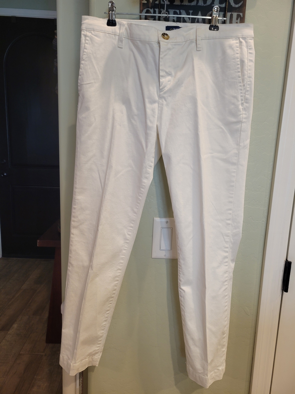 Nautica White Men’s Chino Pants - Straight Fit